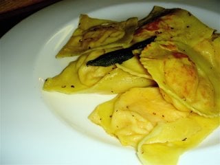 This classic recipe for homemade butternut squash ravioli with sage brown butter sauce isn't easy, but it is delicious. If you can overcome the frustrating preliminary shaping trials, I think you will find that your hard work will more than reward you with a few delicious and elegant dinners. // alexandracooks.com