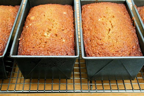 Freshly baked pawpaw quick bread.