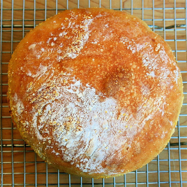 Preparing this artisan bread is so simple that I made bread on both Saturday and Sunday nights of this weekend, and I still have enough starter to prepare two more loaves this week. The starter keeps for at least two weeks in the refrigerator and the result of this simple recipe is satisfying and delicious. // alexandracooks.com