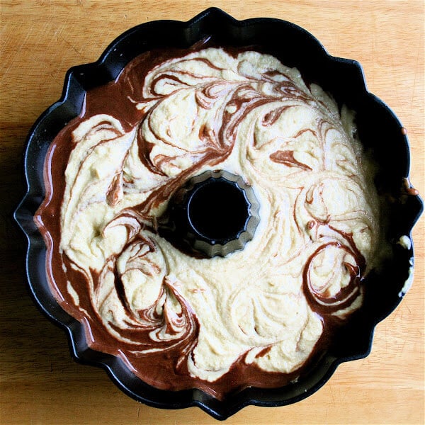 This marble cake is incredibly delicious and irresistible. I wake up every morning thinking about it — thus far, the cake has gotten better and better with each passing day. // alexandracooks.com