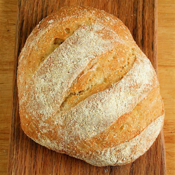 This Portuguese corn bread, like all of the other loaves produced from recipes printed in Artisan Bread in Five Minutes A Day, is delicious. Also, this isn't the typical, sweet, cake-like creation most often associated with the word "cornbread." // alexandracooks.com