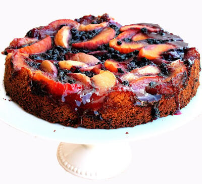 Whatever pastry is used in this peach blueberry cake, which I have been snacking on morning and night for the past two days, must be strong enough to support a thick layer of juicy, oozing fruit. And in an ideal world, it must be moist and delicious, too. // alexandracooks.com