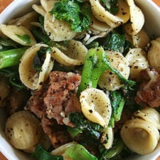 Orecchiette with Sausage and Greens
