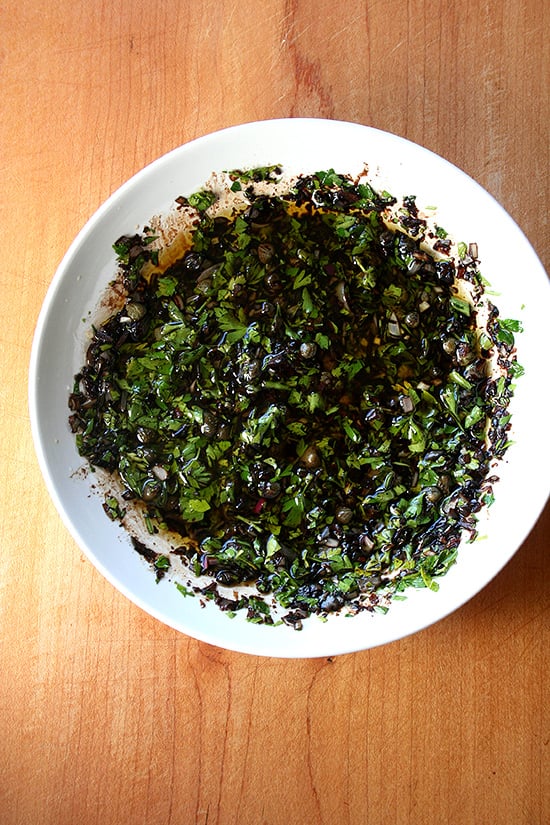 parsley-caper sauce