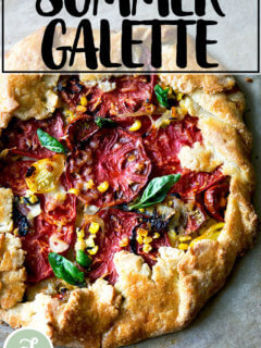 A savory summer galette.