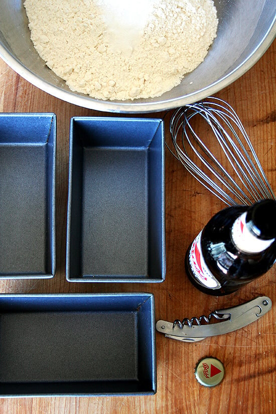 beer bread mise en place