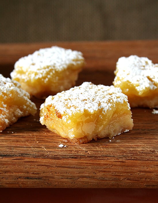 I would wager that this duo of shower desserts in any social situation would satisfy nearly all sweet tooths (teeth?). For fun, I included red velvet cupcakes, too, always a hit, but truthfully not as much a crowd pleaser as the lemon bars and brownies. And what could be easier? Nothing. Tis the season for showers ... food for thought for keeping it simple. // alexandracooks.com