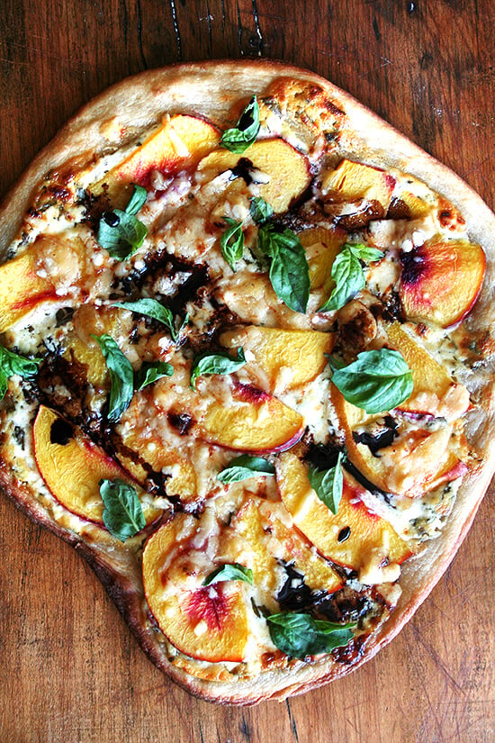 Nectarine Pizza with Basil and Reduced Balsamic Alexandra s Kitchen