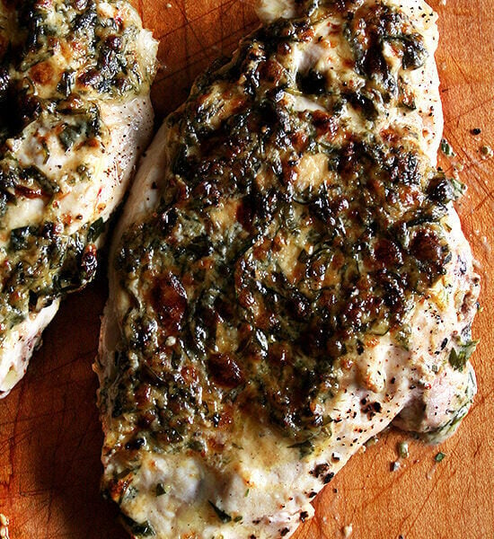 broiled tarragon chicken breasts