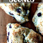 Just-baked buttermilk blueberry scones.