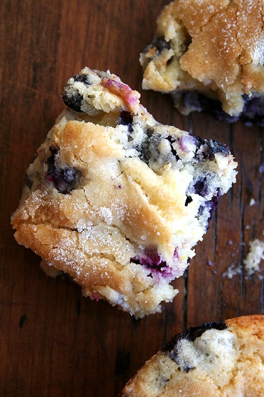 Sourdough Blueberry Breakfast Cake - Lovely Little Kitchen