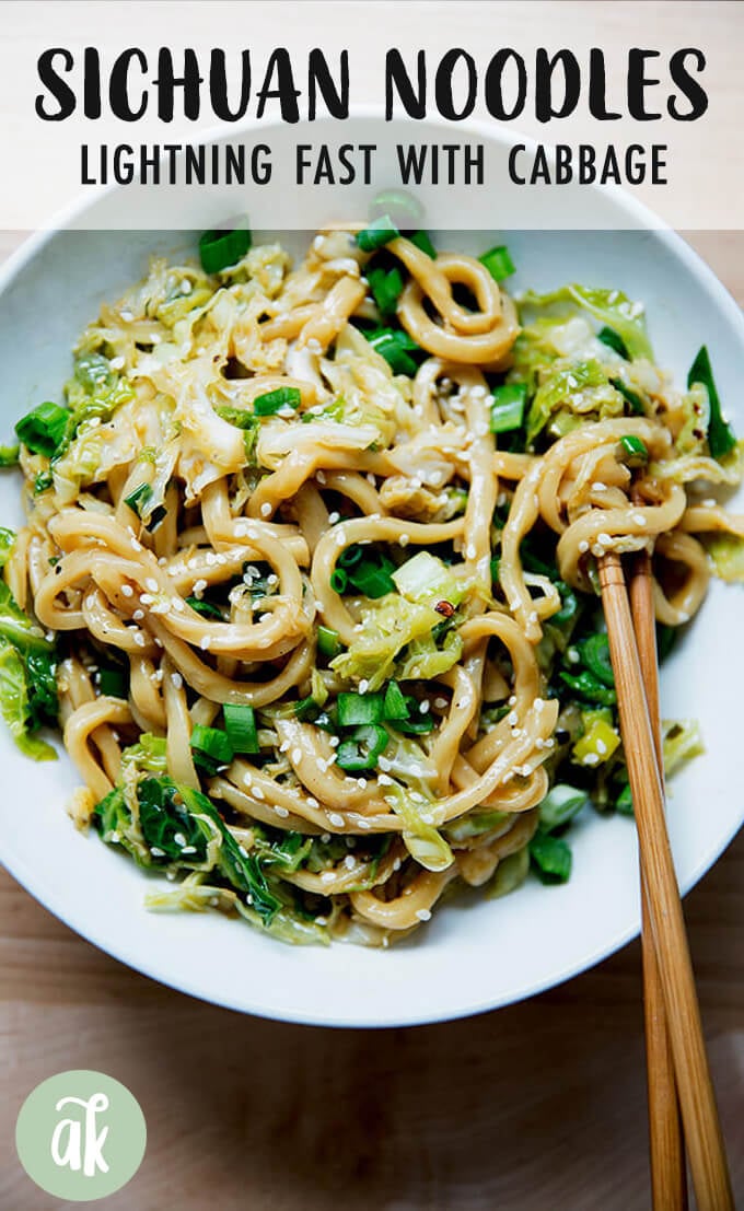 Sichuan Noodles with Chilies and Scallions | Alexandra's Kitchen