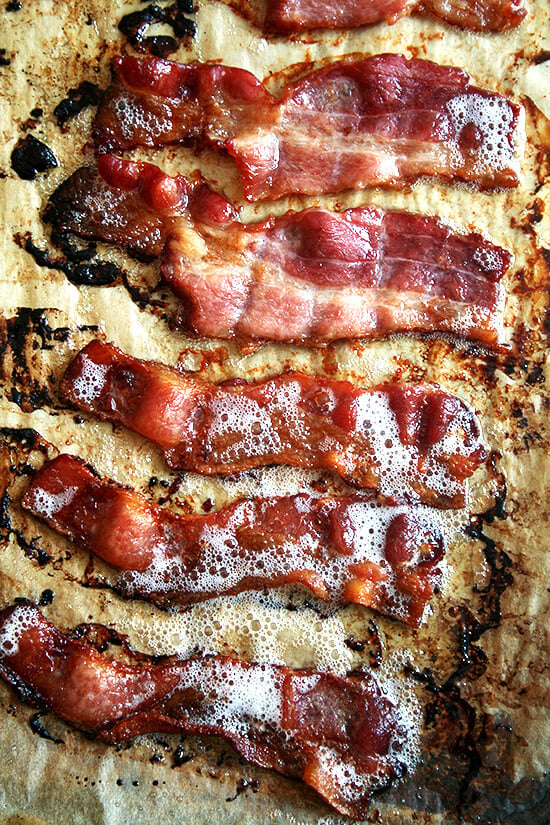 cooked bacon