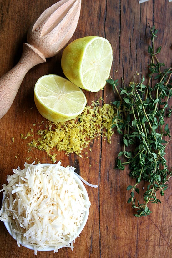 lemon & thyme & parmesan