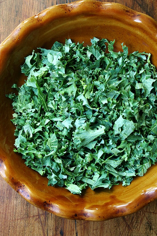 chopped kale