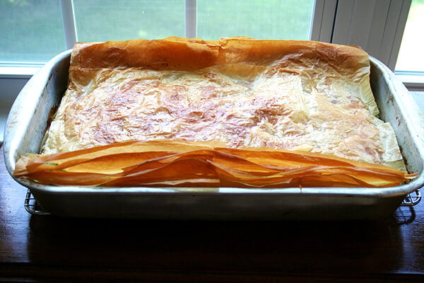 full-size spanakopita