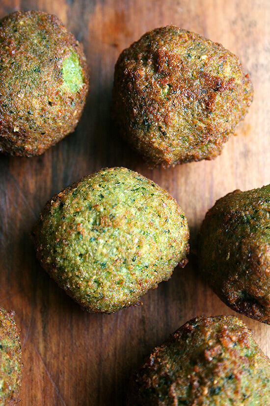 homemade falafel