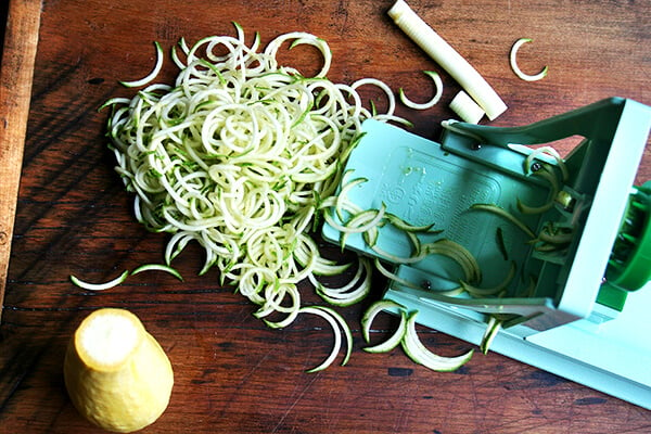 sliced zucchini