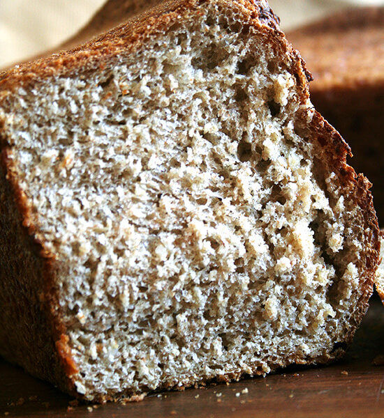 This no-knead oatmeal bread is a cinch to prepare — true to the title, no kneading is involved — and the bread, chewy in texture and slightly sweet, is just straight-up delicious, a treat to have on hand. // alexandracooks.com