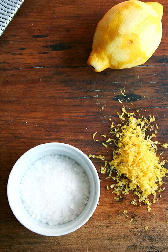 lemon zest & salt