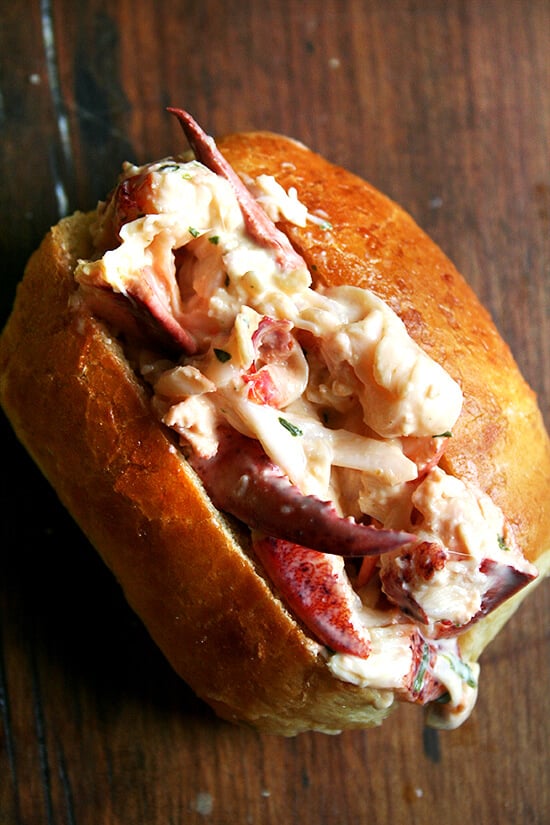 Homemade lobster rolls deserve homemade mayonnaise, which is surprisingly easy to make. These lobster rolls, made with nothing more than homemade mayo, fresh tarragon and a squeeze of lemon, are unbelievably delicious. // alexandracooks.com