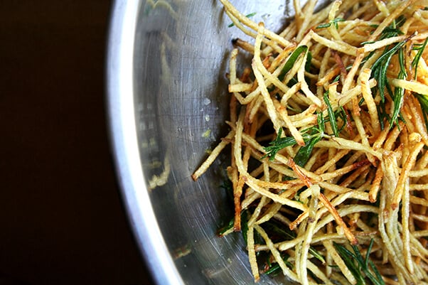 fries with lemon salt & rosemary