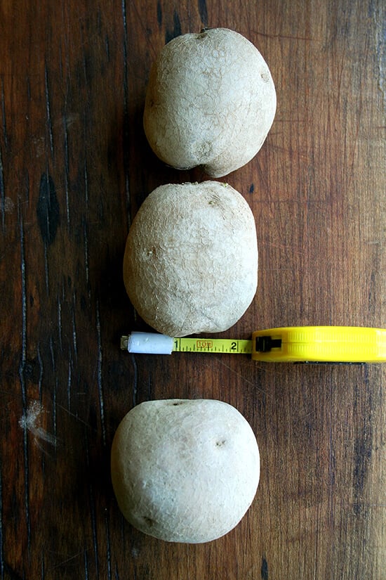 3 small potatoes