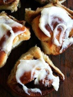 Iced or not, these cinnamon rolls go down fast. Best of all, they can be prepared in advance and baked in the morning. If you don't have a go-to cinnamon roll recipe, look no further. These are amazing! // alexandracooks.com