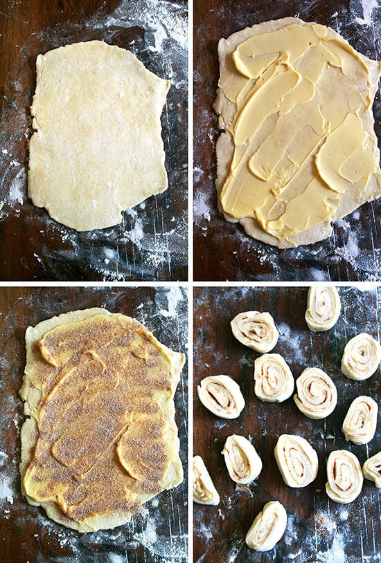 making the cinnamon snails