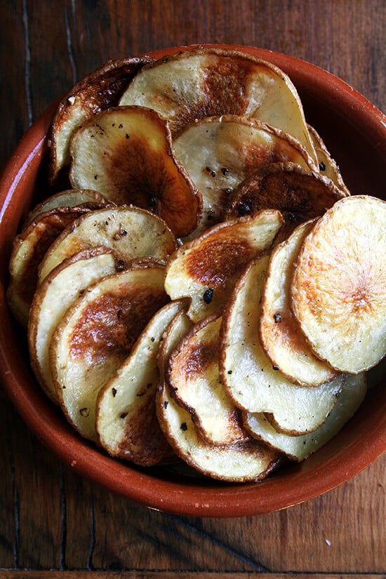 roasted potato coins — amazing