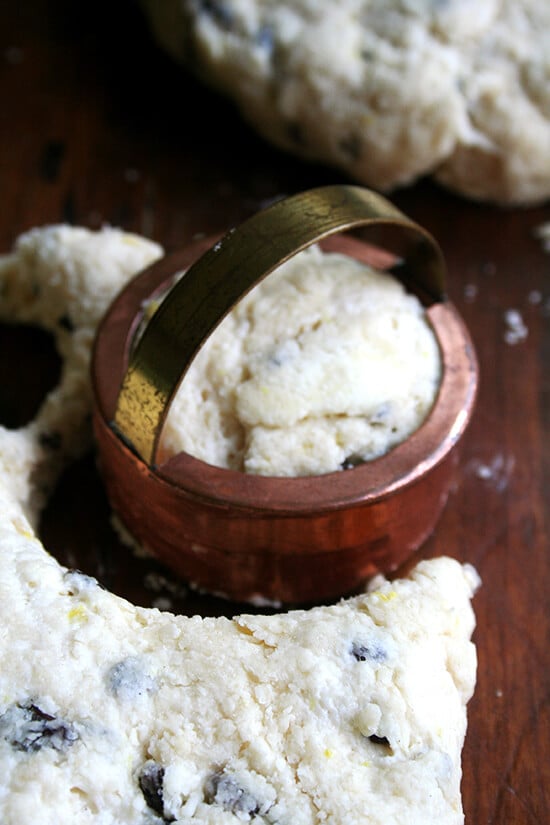 cutting the scones