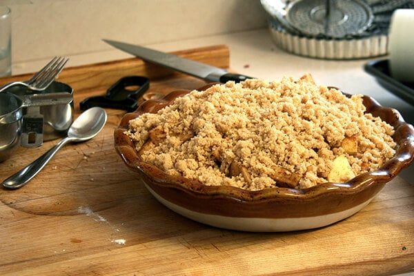 Darcy's apple crumble — so delicious!