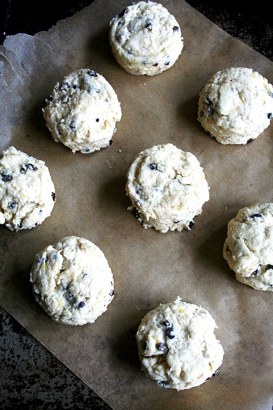 unbaked scones