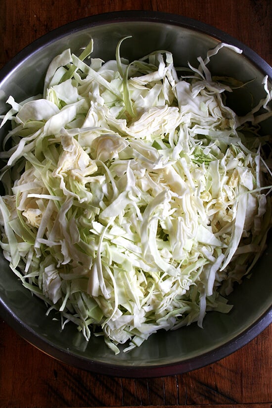 14 cups shredded cabbage