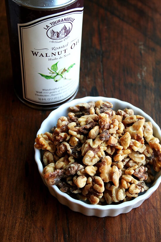 toasted walnuts and walnut oil