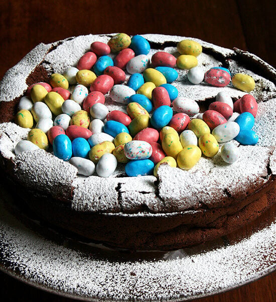 Easter egg nest cake