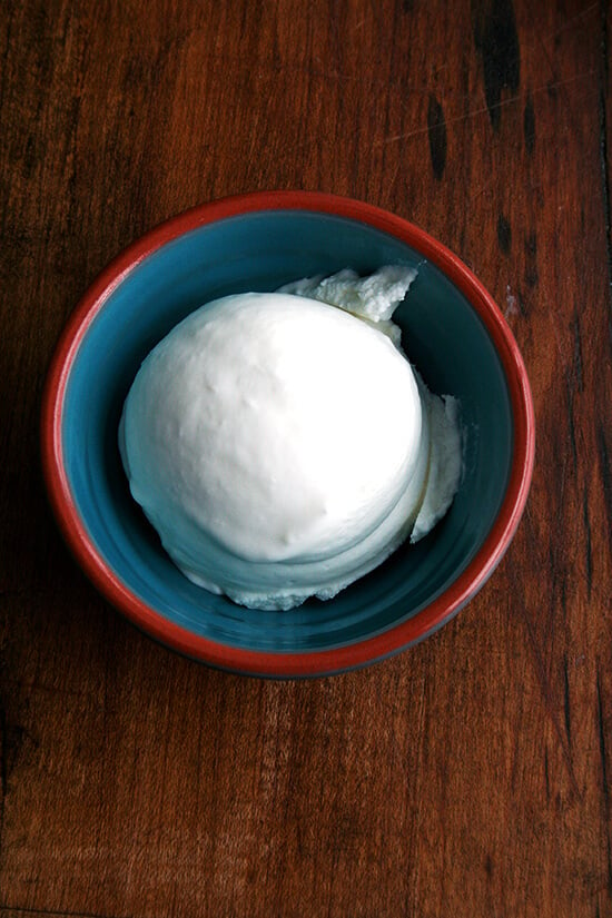 Lemony, perfectly sweet, creamy-textured, this mascarpone sorbet, which comes together in minutes, is so refreshing and so delicious. // alexandracooks.com