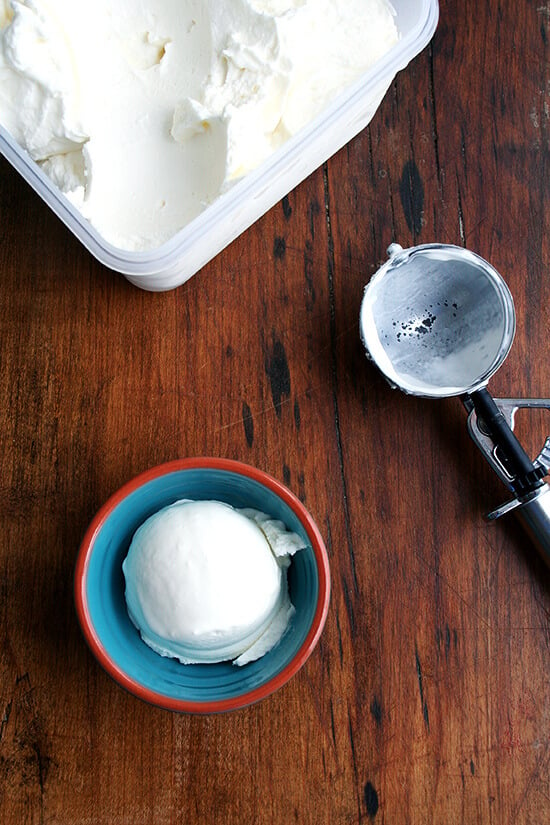 Lemony, perfectly sweet, creamy-textured, this mascarpone sorbet, which comes together in minutes, is so refreshing and so delicious. // alexandracooks.com