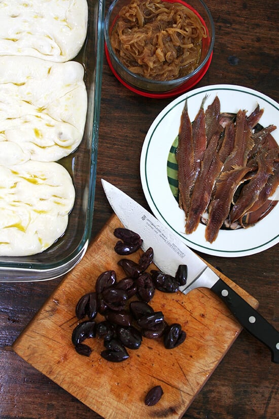 pissaladière toppings