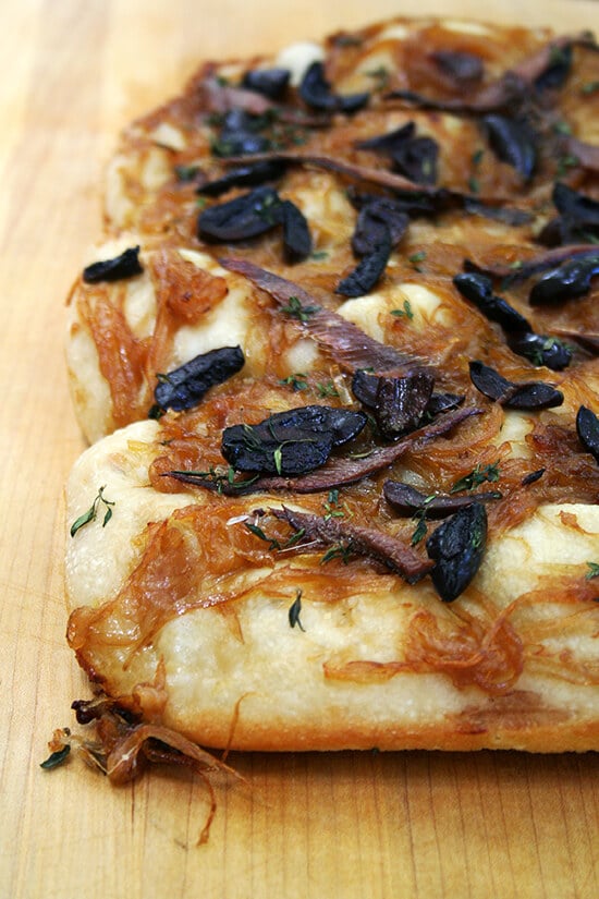 just-baked pissaladière