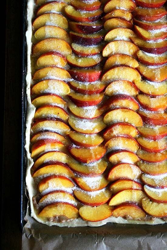 sugared peaches