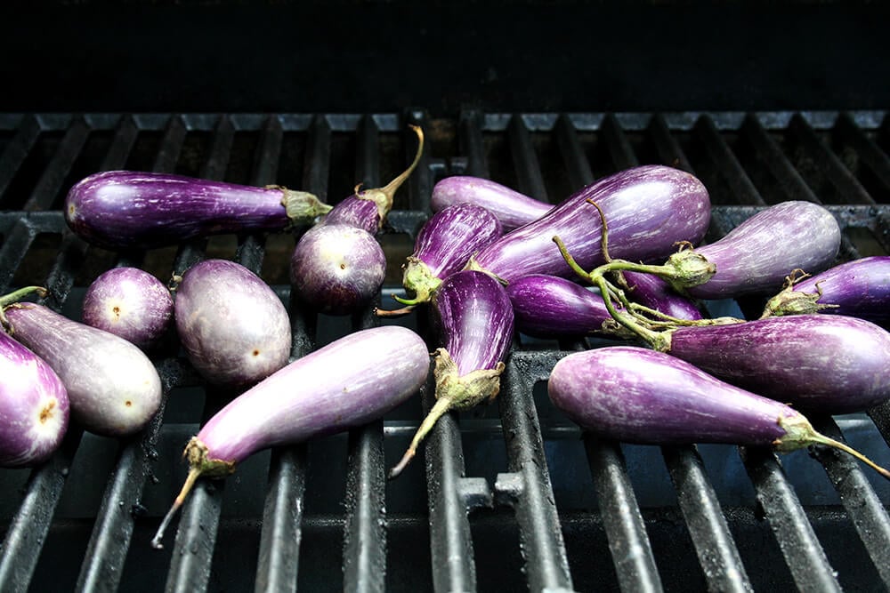 eggplant on the grill