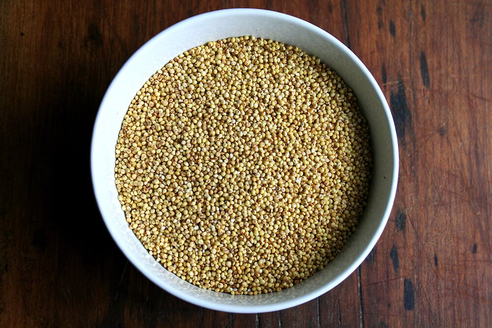 A bowl of millet.