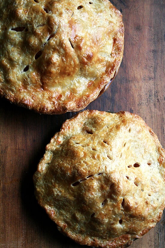 Spiced with cinnamon and cloves, made with no fewer than 10 apples, this classic apple pie is a most festive fall dessert and a great way to use up all of those apples! // alexandracooks.com