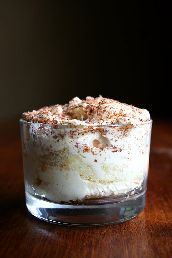 Tiramisu is the perfect dessert to have on hand when you are expecting a house full of guests for the holidays. It is one of my favorites: it can be made ahead and tucked in the fridge, it feeds a crowd, and it is oh so delicious. // alexandracooks.com