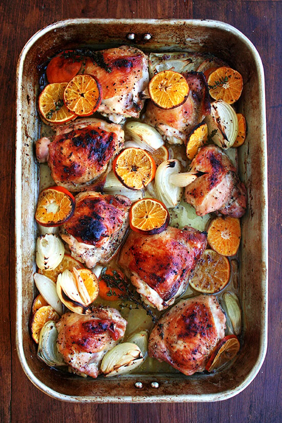 Roasted Chicken with Clementines