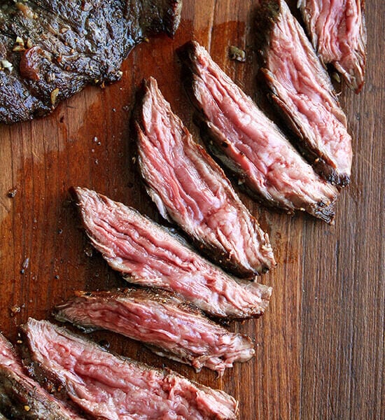 Skirt Steak with Shallot Pan Sauce Recipe