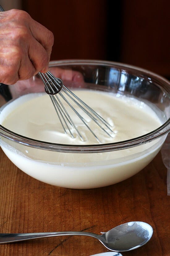 As with most homemade dairy experiments, the process of making homemade cultured butter is half the fun: watching the cream thicken on the countertop, seeing it separate into curds and buttermilk in the food processor, unwrapping the cheesecloth to reveal a rich, tangy mass. // alexandracooks.com