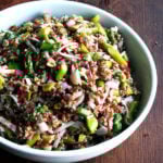 In this wheat berry salad, wheat berries and walnuts combine with asparagus and radishes in an addictive, chewy, crunchy, colorful combination, a simple salad to herald the arrival of spring, which at last appears to be here to stay. // alexandracooks.com