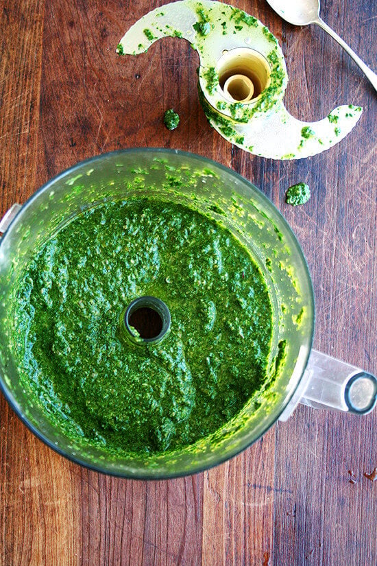 pureed mint sauce